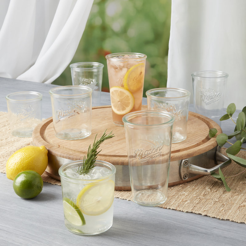 Mason Craft & More 8pk Glass Tumbler Set & Reviews | Wayfair